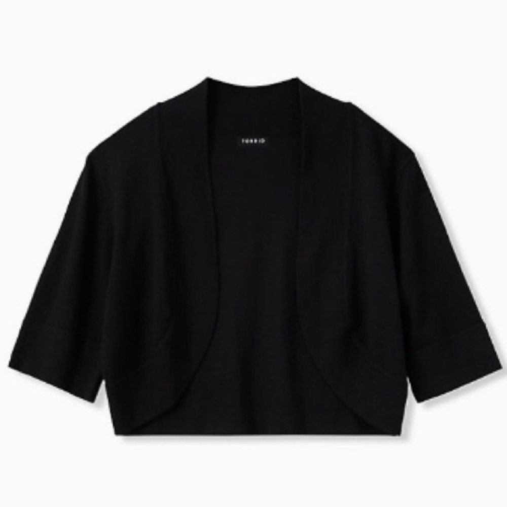 Torrid Plus Size Woman’s Black Shrug 4X NWOT